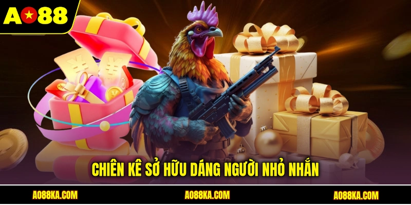 Chiên kê sở hữu dáng người nhỏ nhắn